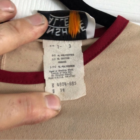 Vintage Sunshine Alley jersey knit dress in size 14 - Picture 3 of 5